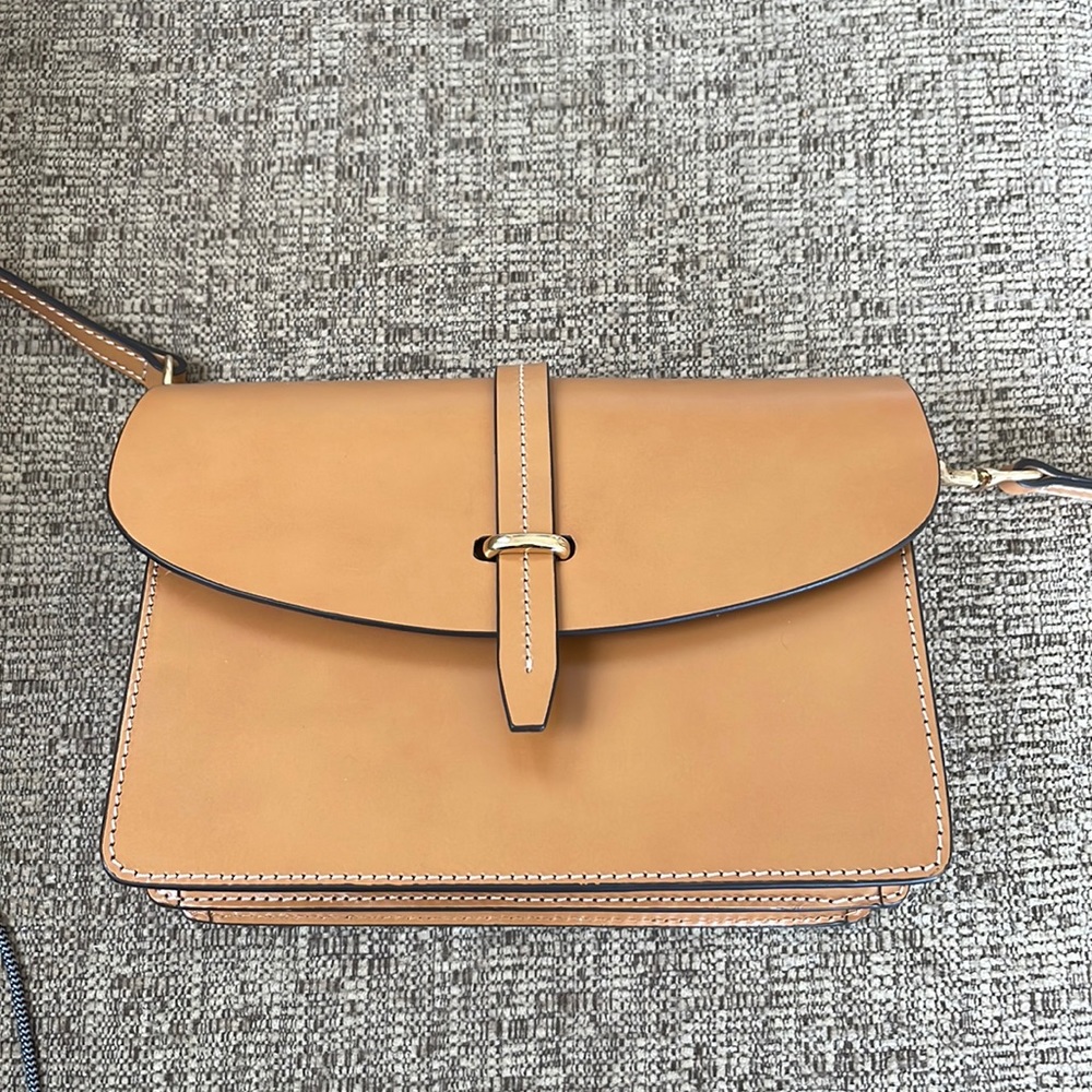 Dooney and Bourke Smooth Leather Flap Crossbody